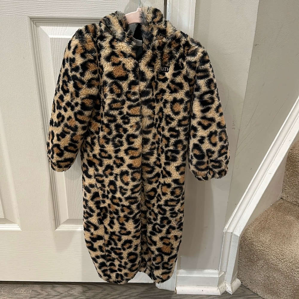 KITH KIDS BABY TEDDY COVERALL - Leopard Print